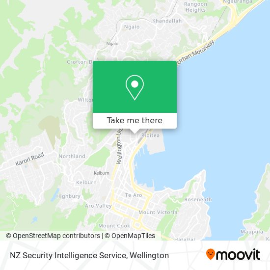 NZ Security Intelligence Service map