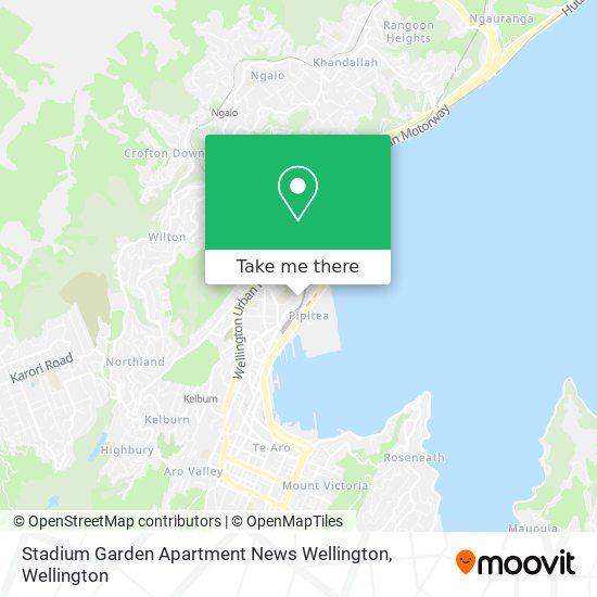 Stadium Garden Apartment News Wellington map