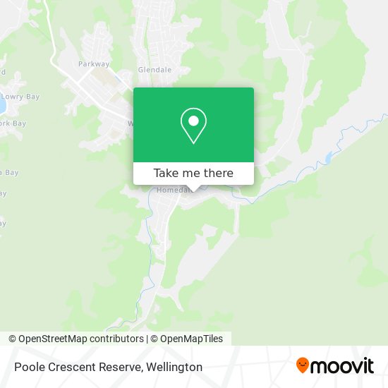 Poole Crescent Reserve map