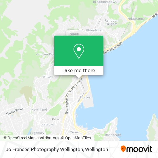 Jo Frances Photography Wellington map