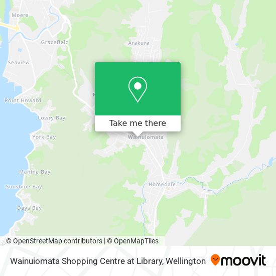 Wainuiomata Shopping Centre at Library map