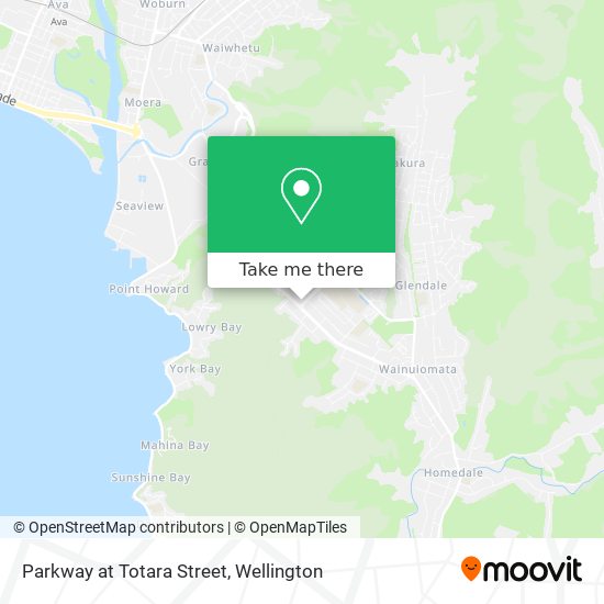 Parkway at Totara Street map