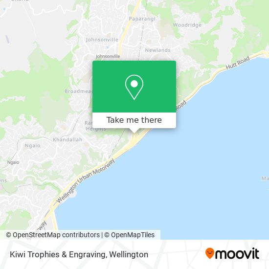 Kiwi Trophies & Engraving map