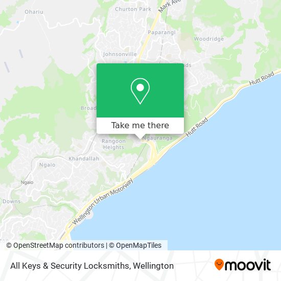 All Keys & Security Locksmiths map