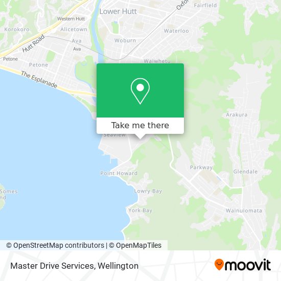 Master Drive Services map