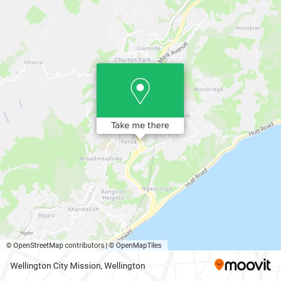 Wellington City Mission map