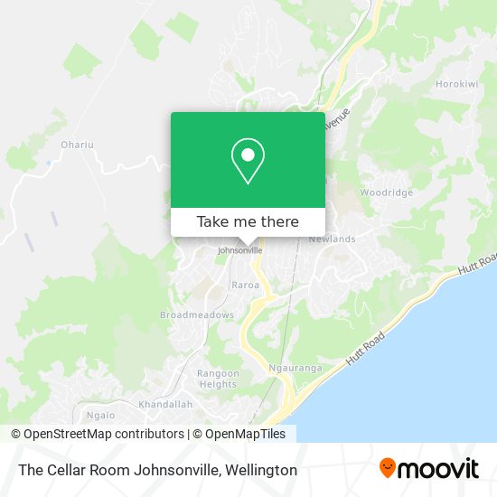 The Cellar Room Johnsonville map