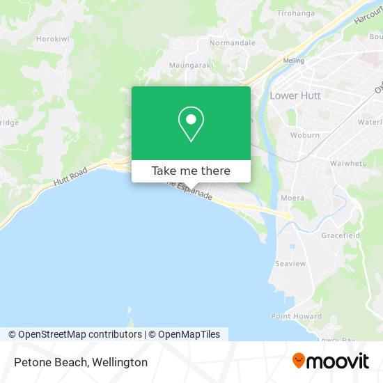 Petone Beach map