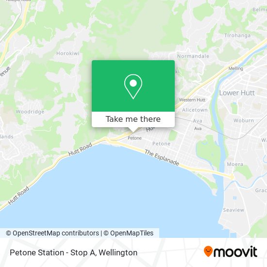 Petone Station - Stop A map