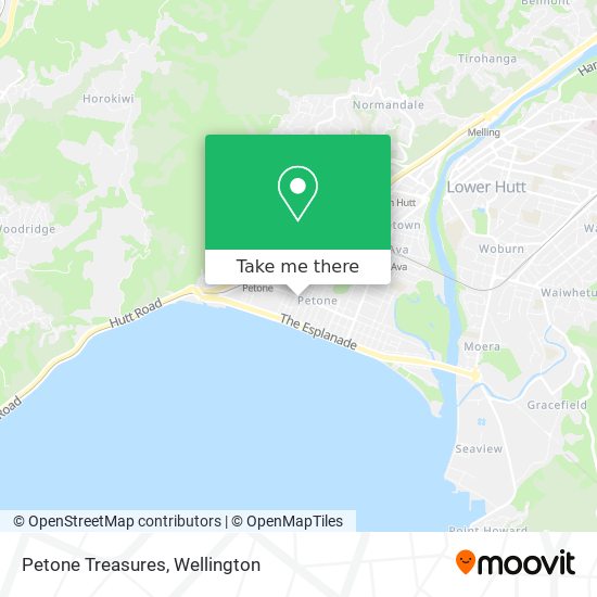 Petone Treasures map