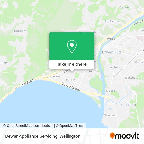 Dewar Appliance Servicing map