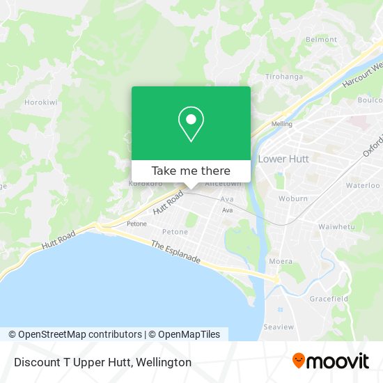 Discount T Upper Hutt map