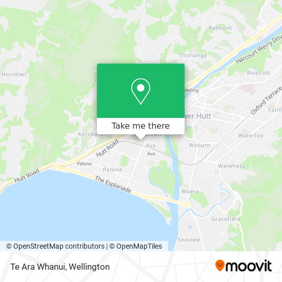 Te Ara Whanui map