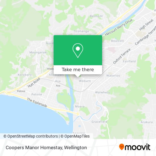 Coopers Manor Homestay map