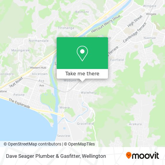 Dave Seager Plumber & Gasfitter map