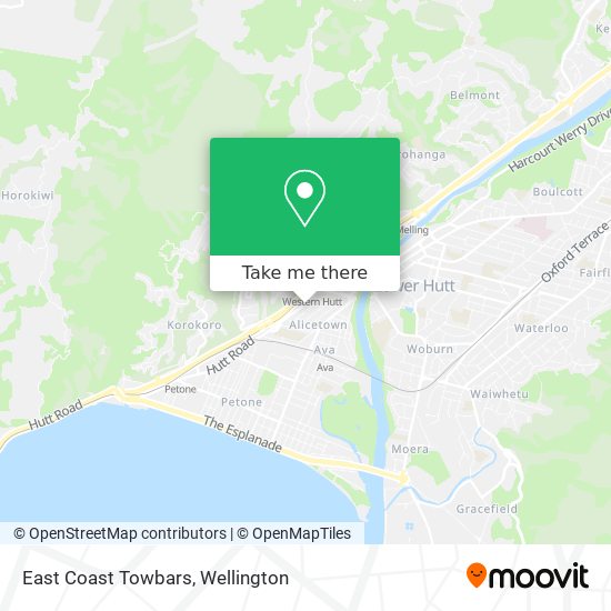 East Coast Towbars map