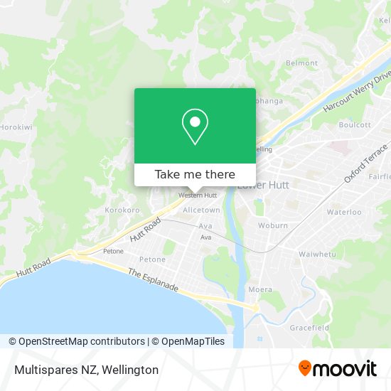 Multispares NZ地图