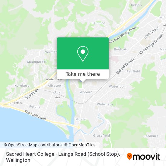Sacred Heart College - Laings Road (School Stop) map