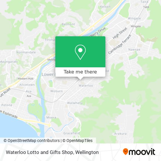 Waterloo Lotto and Gifts Shop map