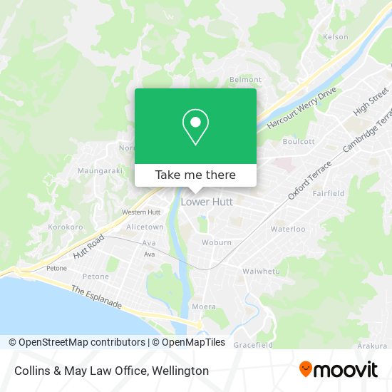 Collins & May Law Office map