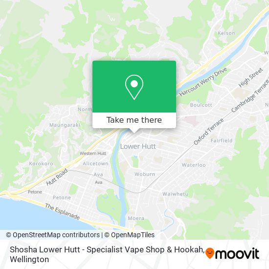 Shosha Lower Hutt - Specialist Vape Shop & Hookah地图