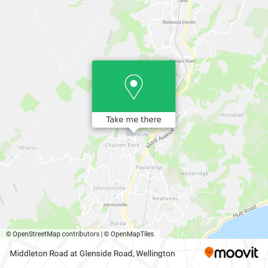 Middleton Road at Glenside Road map