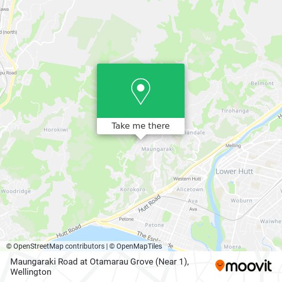Maungaraki Road at Otamarau Grove (Near 1) map