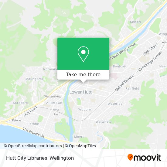 Hutt City Libraries map