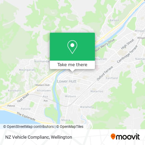 NZ Vehicle Complianc map