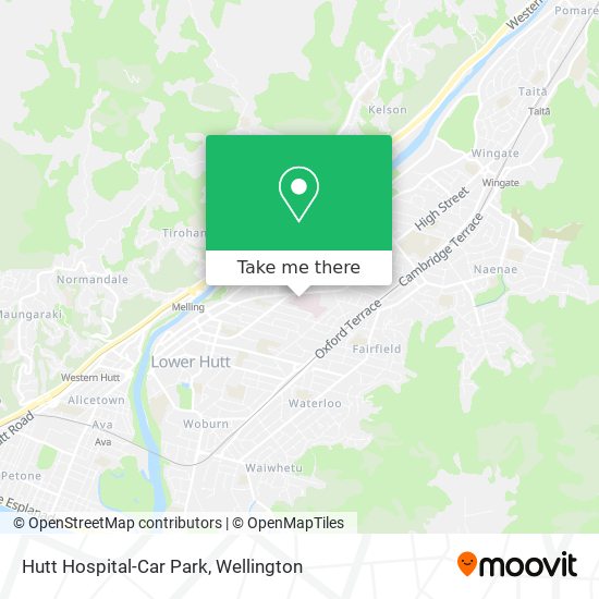 Hutt Hospital-Car Park map