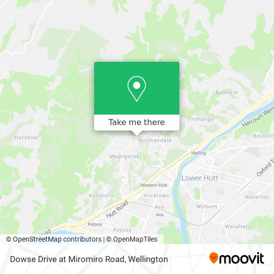 Dowse Drive at Miromiro Road map