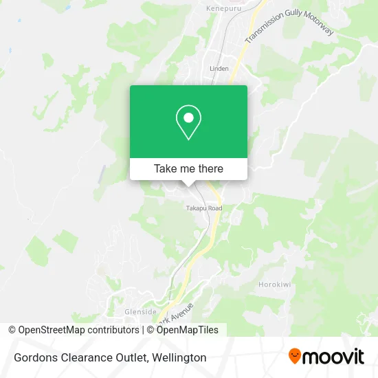 Gordons Clearance Outlet map