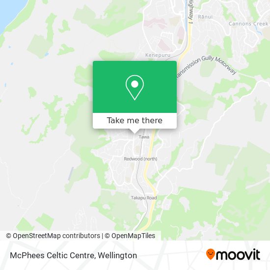 McPhees Celtic Centre map