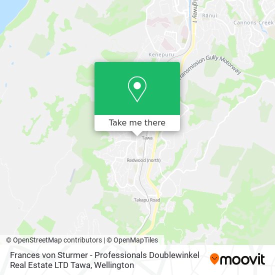 Frances von Sturmer - Professionals Doublewinkel Real Estate LTD Tawa map