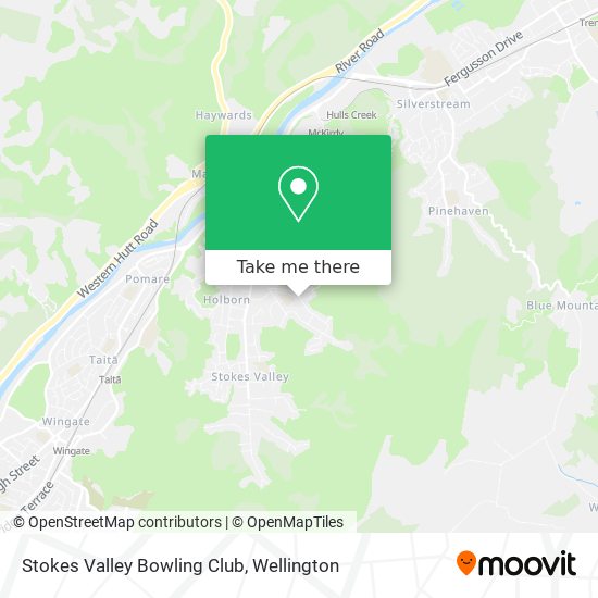 Stokes Valley Bowling Club map