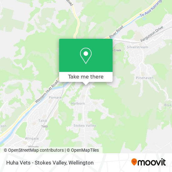 Huha Vets - Stokes Valley map