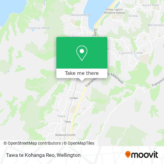 Tawa te Kohanga Reo map