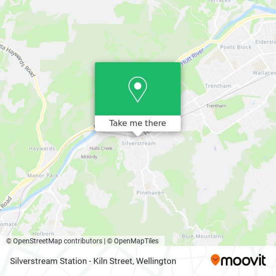 Silverstream Station - Kiln Street map