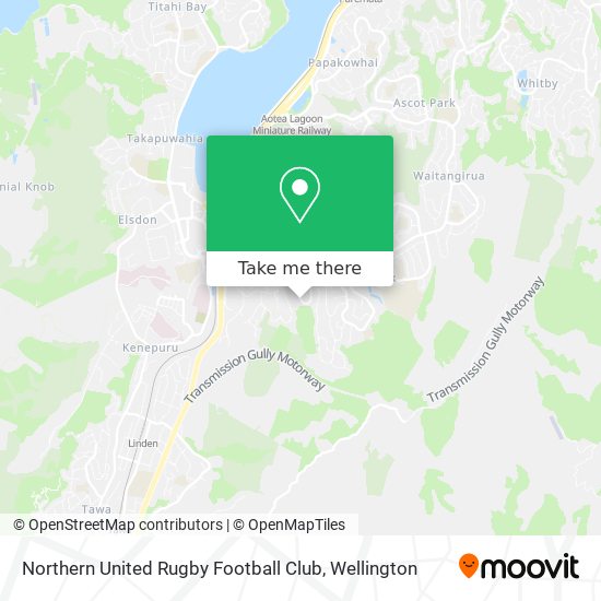 Northern United Rugby Football Club map
