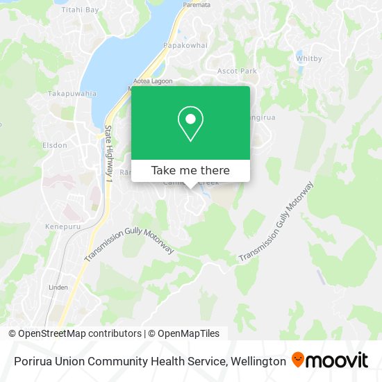 Porirua Union Community Health Service map