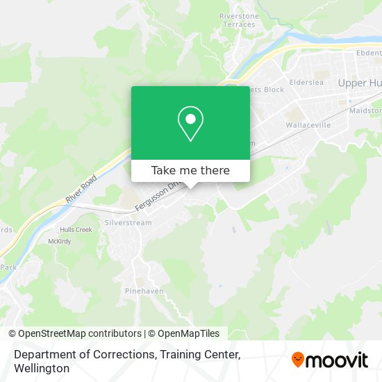Department of Corrections, Training Center map