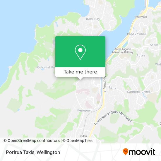 Porirua Taxis map