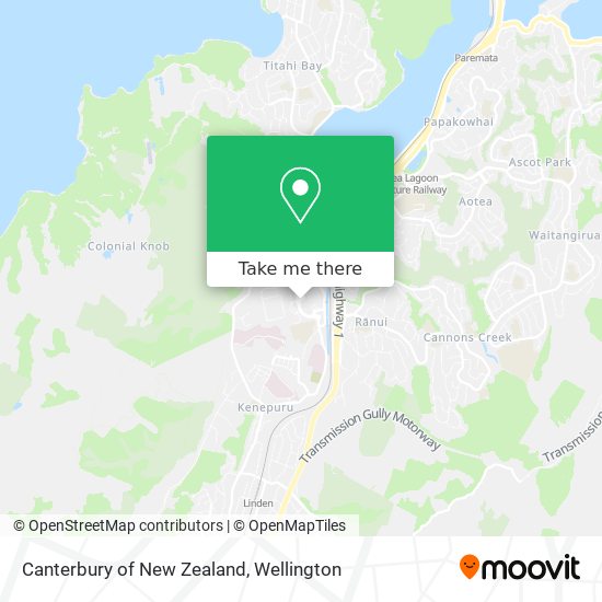 Canterbury of New Zealand map