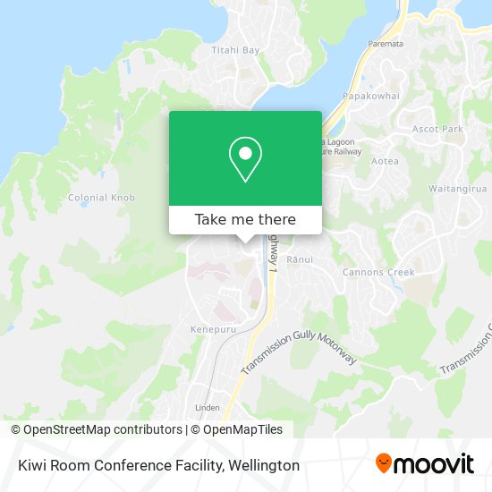 Kiwi Room Conference Facility map
