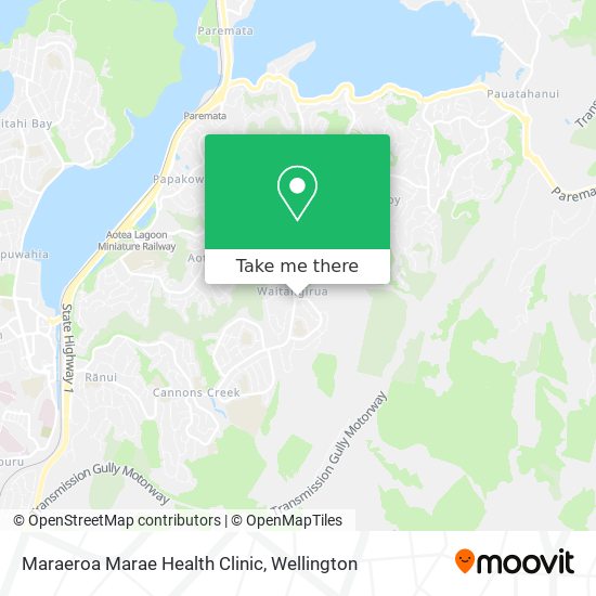 Maraeroa Marae Health Clinic map