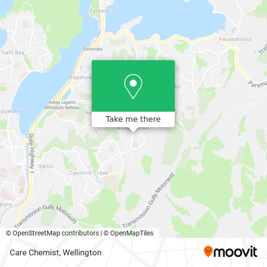 Care Chemist map