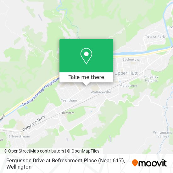 Fergusson Drive at Refreshment Place (Near 617) map