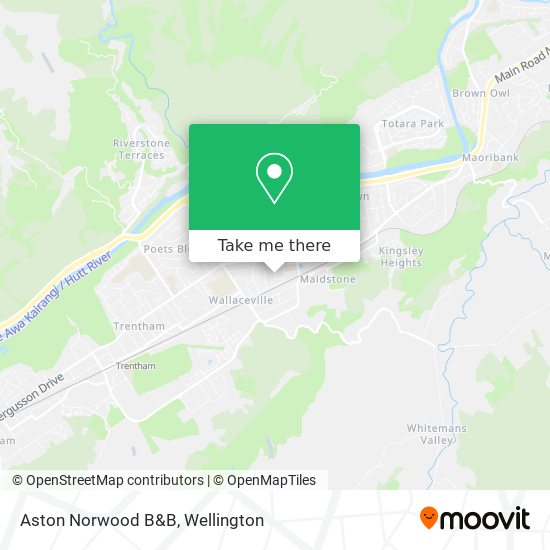 Aston Norwood B&B map