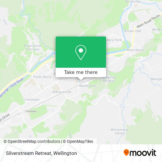 Silverstream Retreat map