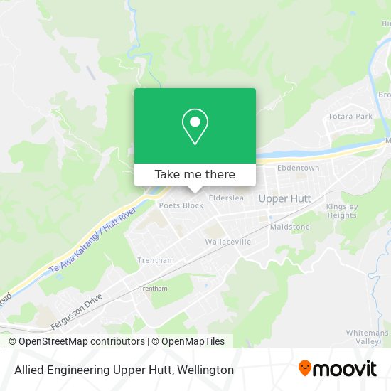 Allied Engineering Upper Hutt map